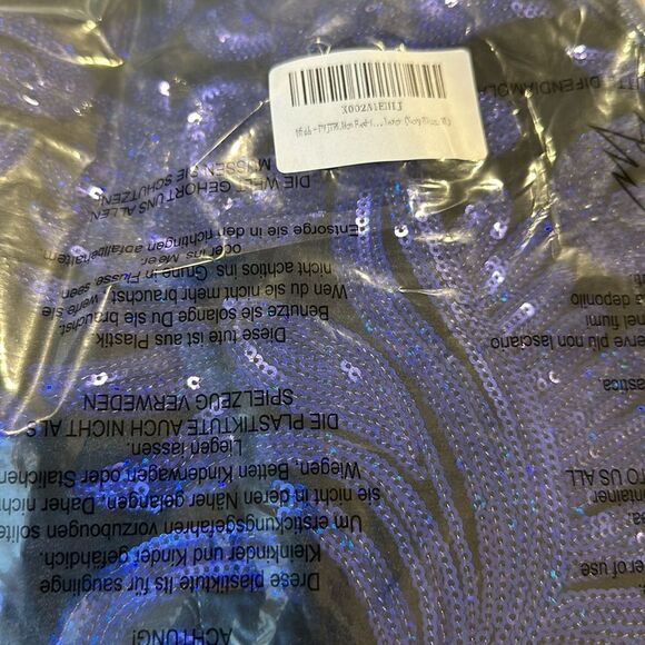 Men Fashion Velvet Sequins Floral Pattern Suit Jacket Blazer NEW w/ Tag Purple - Picture 4 of 4